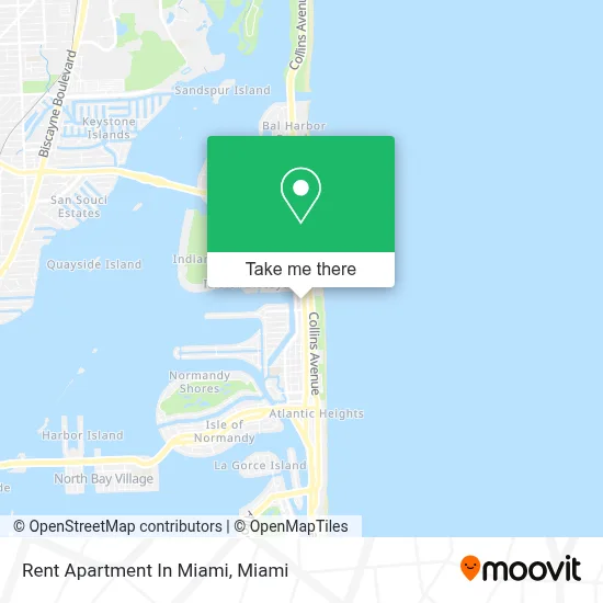 Rent Apartment In Miami map