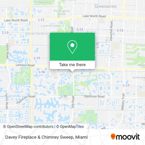 Davey Fireplace & Chimney Sweep map