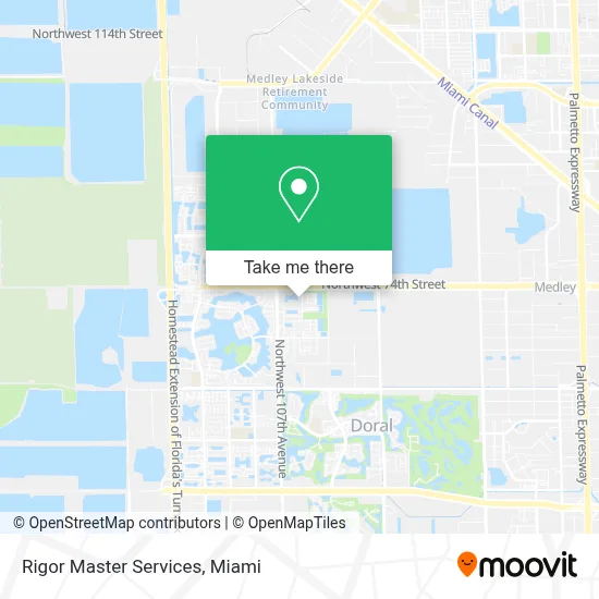Rigor Master Services map