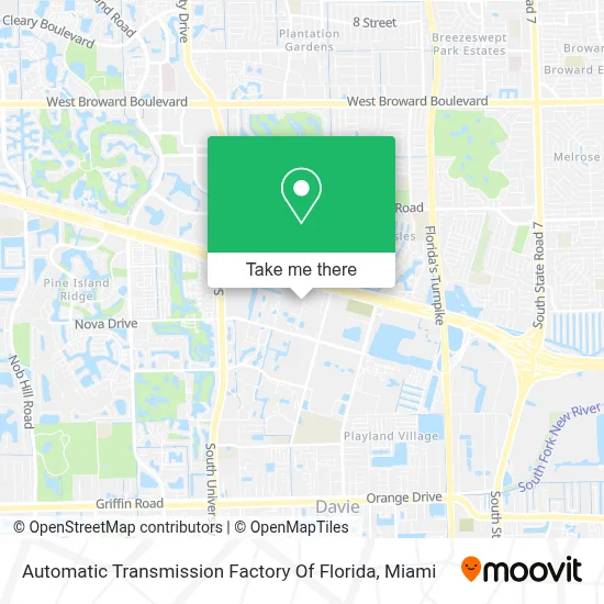Automatic Transmission Factory Of Florida map