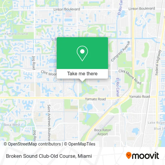 Broken Sound Club-Old Course map
