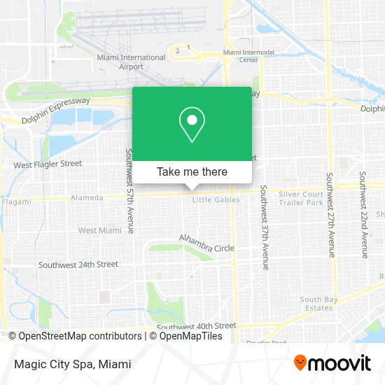 Magic City Spa map