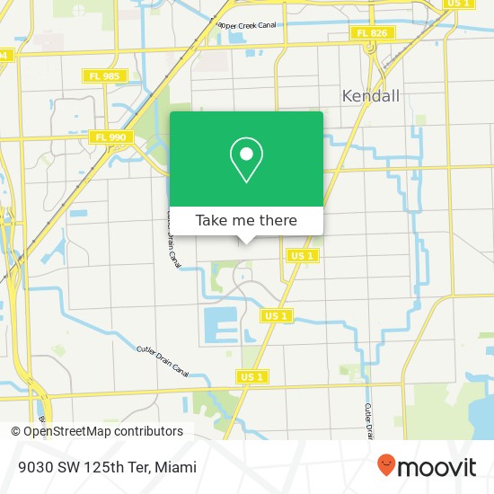 9030 SW 125th Ter map