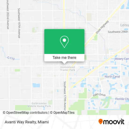 Avanti Way Realty map