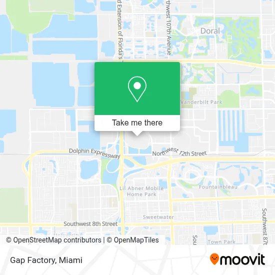 Gap Factory map