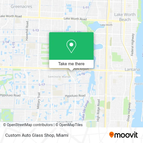 Custom Auto Glass Shop map