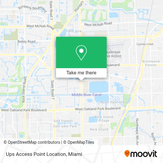 Ups Access Point Location map