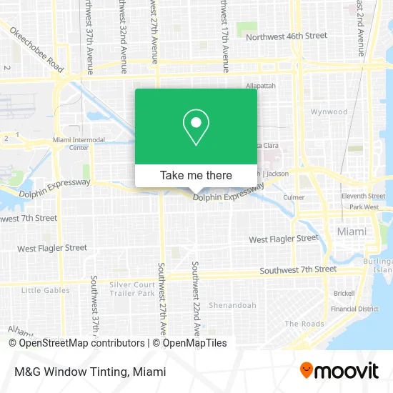 M&G Window Tinting map