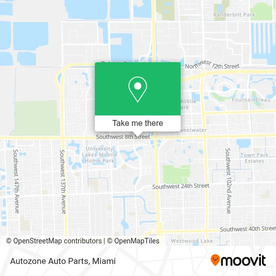 Autozone Auto Parts map