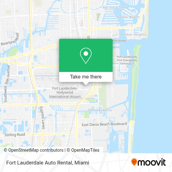 Fort Lauderdale Auto Rental map