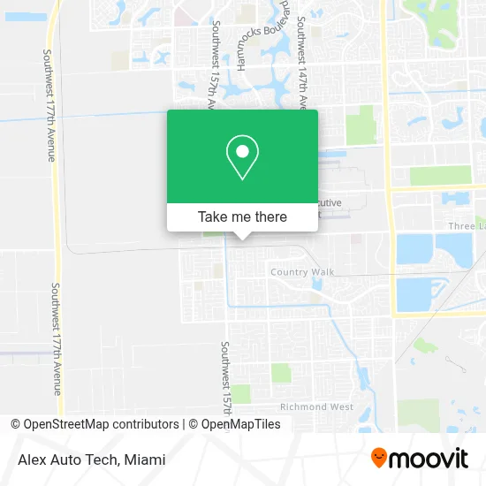 Alex Auto Tech map