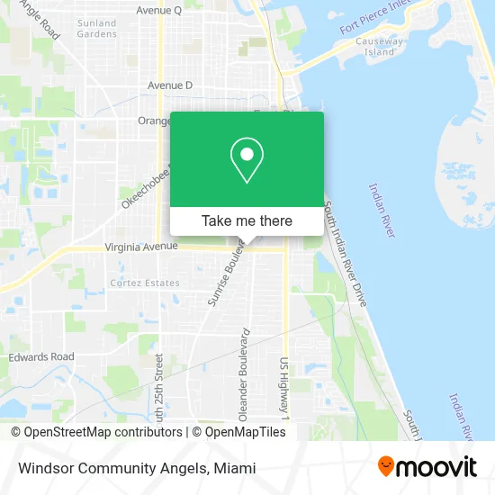 Windsor Community Angels map