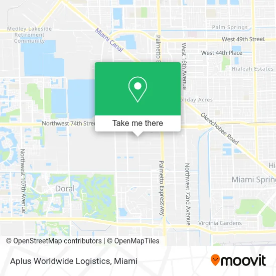 Aplus Worldwide Logistics map