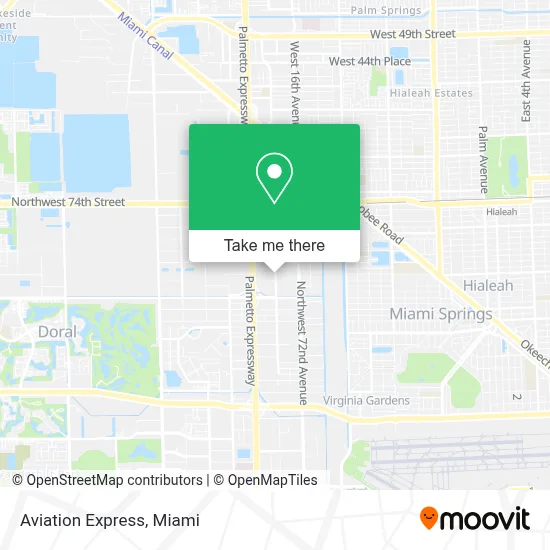 Aviation Express map