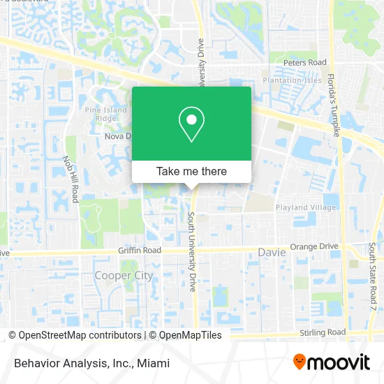 Behavior Analysis, Inc. map