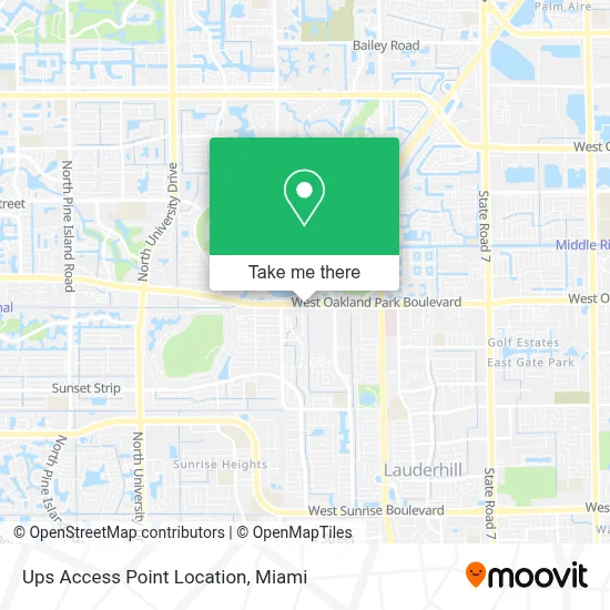 Ups Access Point Location map