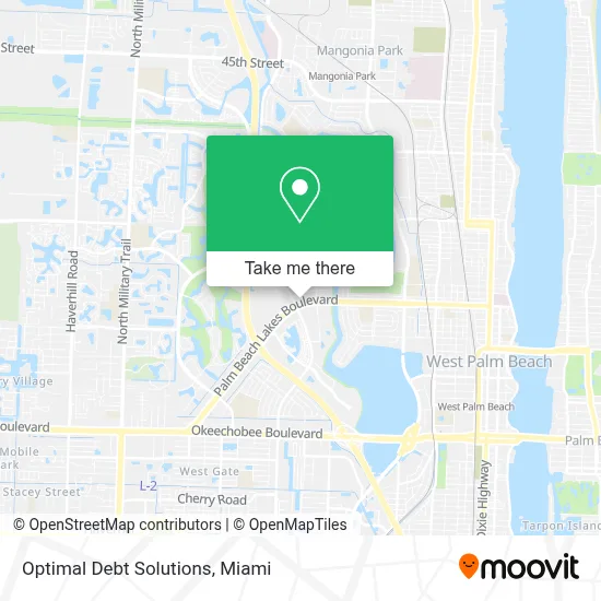 Optimal Debt Solutions map