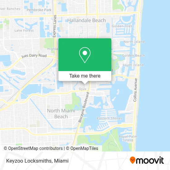 Keyzoo Locksmiths map