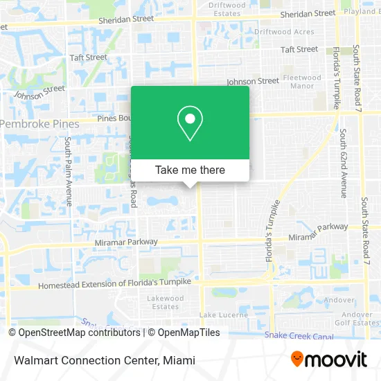 Walmart Connection Center map