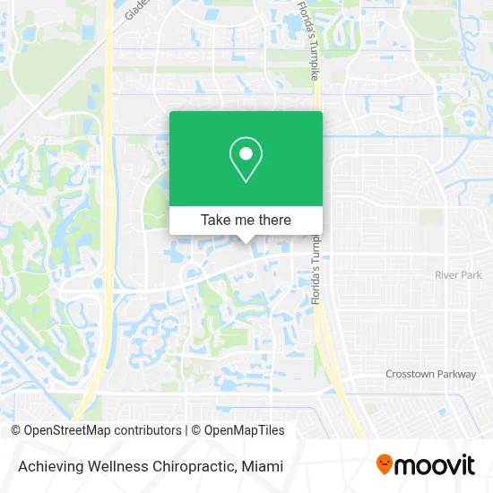 Achieving Wellness Chiropractic map