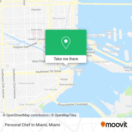 Personal Chef In Miami map