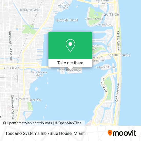 Toscano Systems Inb /Blue House map