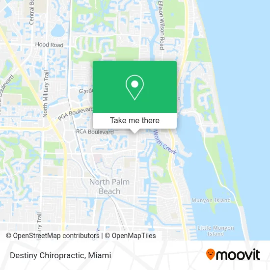 Destiny Chiropractic map