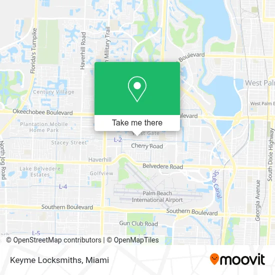 Keyme Locksmiths map