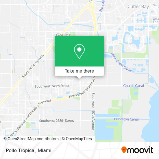 Pollo Tropical map