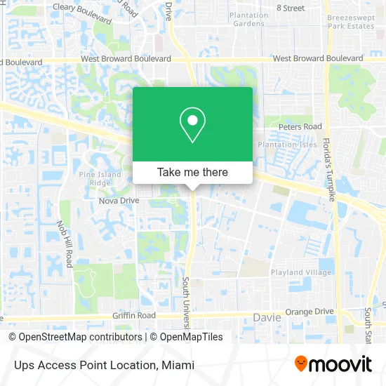 Mapa de Ups Access Point Location