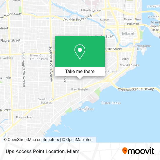 Ups Access Point Location map