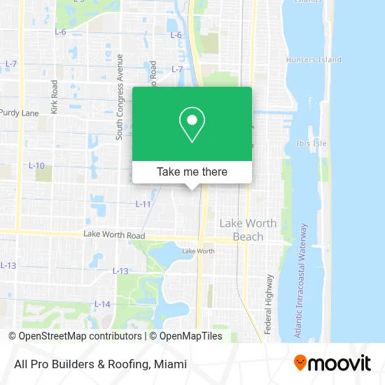 All Pro Builders & Roofing map