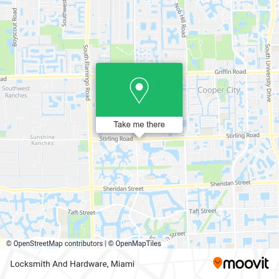 Locksmith And Hardware map