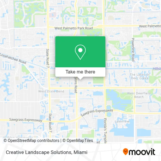 Creative Landscape Solutions map