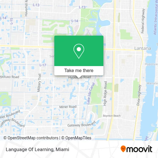 Language Of Learning map