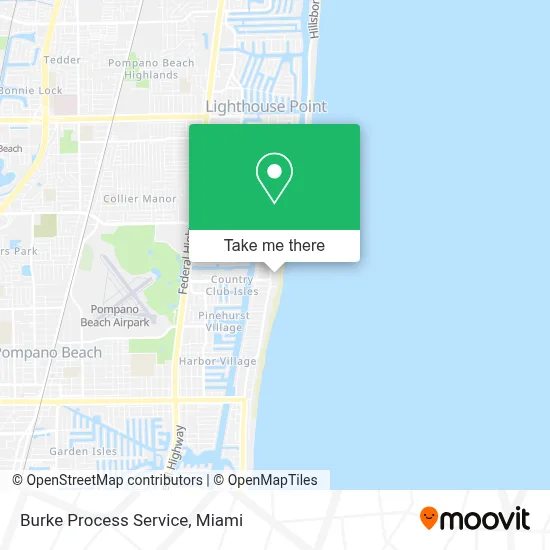 Burke Process Service map
