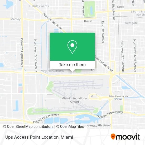 Ups Access Point Location map