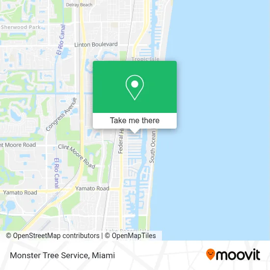 Monster Tree Service map