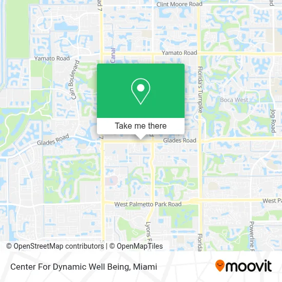 Center For Dynamic Well Being map