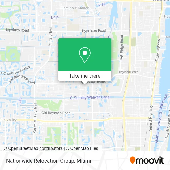 Nationwide Relocation Group map