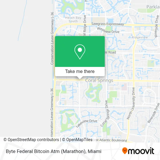 Byte Federal Bitcoin Atm (Marathon) map