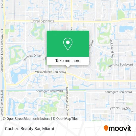 Cache's Beauty Bar map