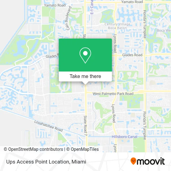 Ups Access Point Location map