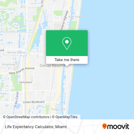 Life Expectancy Calculator map