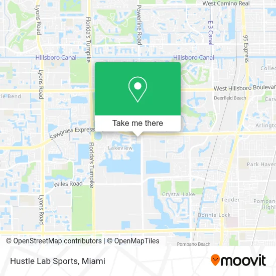 Hustle Lab Sports map