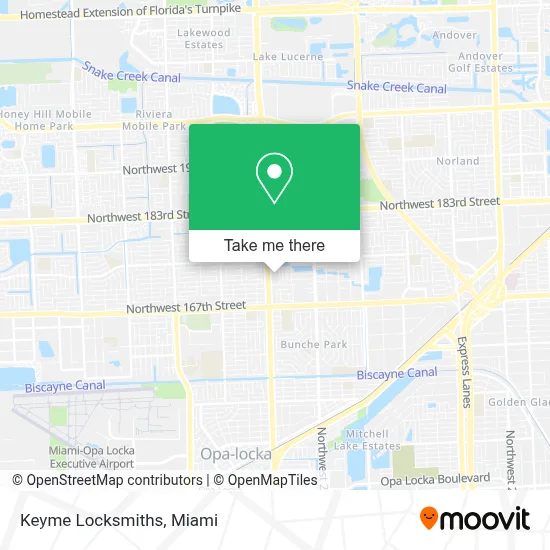 Keyme Locksmiths map