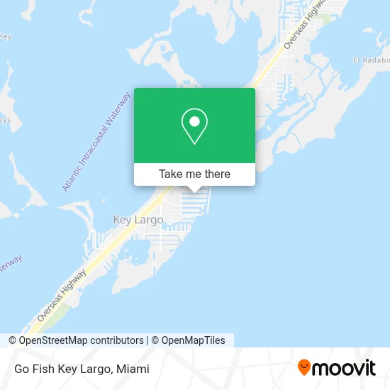 Go Fish Key Largo map