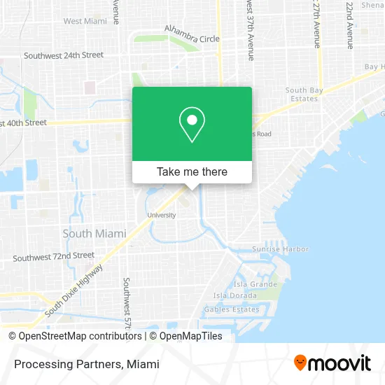 Processing Partners map