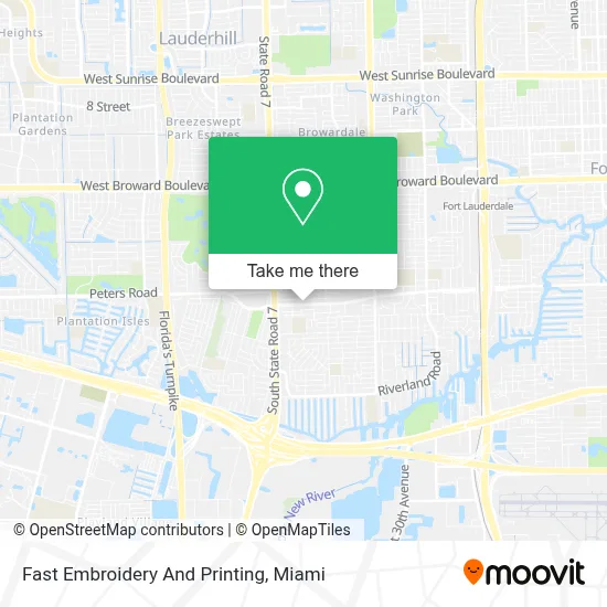 Fast Embroidery And Printing map