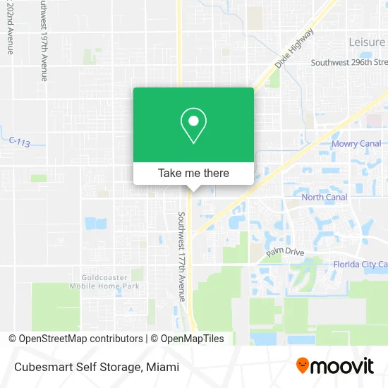 Cubesmart Self Storage map